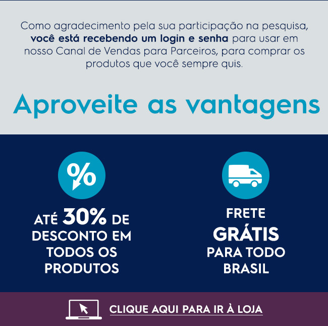 Aproveite as vantagens