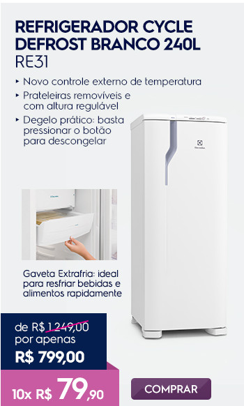 Freezer Cycle Defrost branco 240L RE31