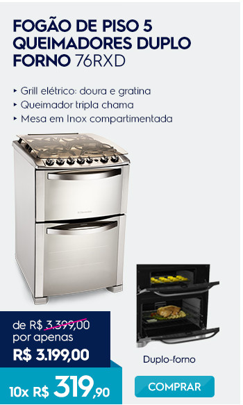 Fog�o de piso 5 queimadores duplo forno 76RXD