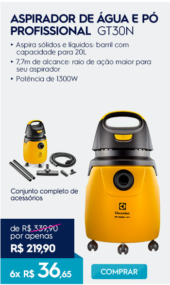 Aspirador de �gua e p� profissional GT30N