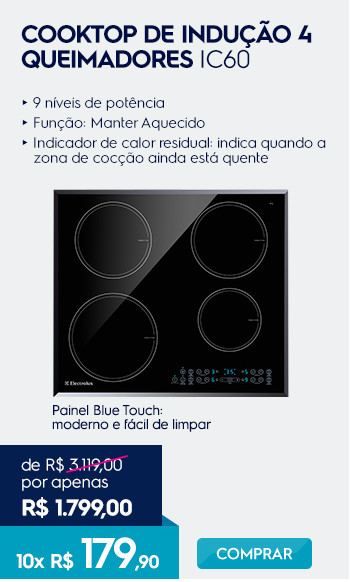 Cooktop de indu��o 4 queimadores IC60