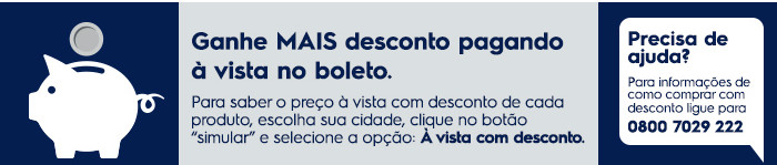 Ganhe mais desconto pagando � vista no boleto