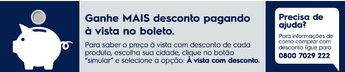 Ganhe mais desconto pagando � vista no boleto