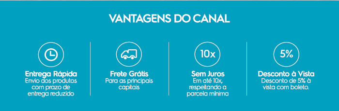 Vantagens do canal