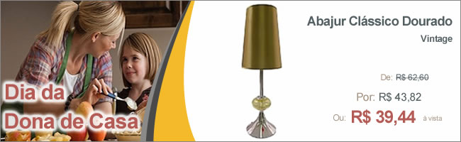 Abajur Classico Dourado