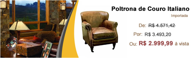 Poltrona Couro Italino